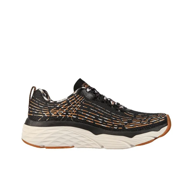 Skechers Max Cushioning Training Shoes Women's Low Top Black/Brown-1