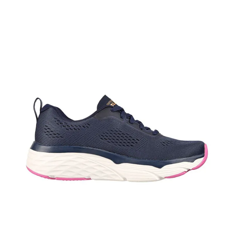 Skechers MAX CUSHIONING ELITE Training Shoes Women's Low-Top Navy Blue/Pink-1