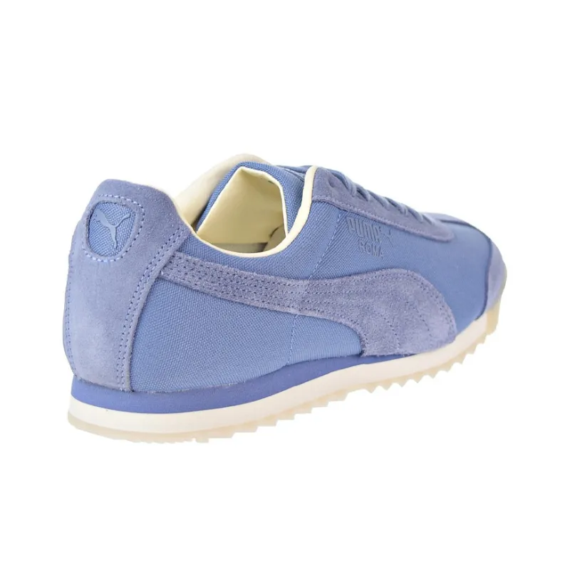 PUMA Roma Mated Clay Cushioning Wear-Resistant Low-Top Training Shoes Men's Blue White-2
