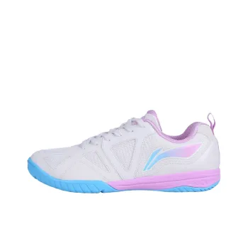 LiNing Cushioning Anti Slip And Wear Resistant Low Top Training Shoes Unisex White Blue