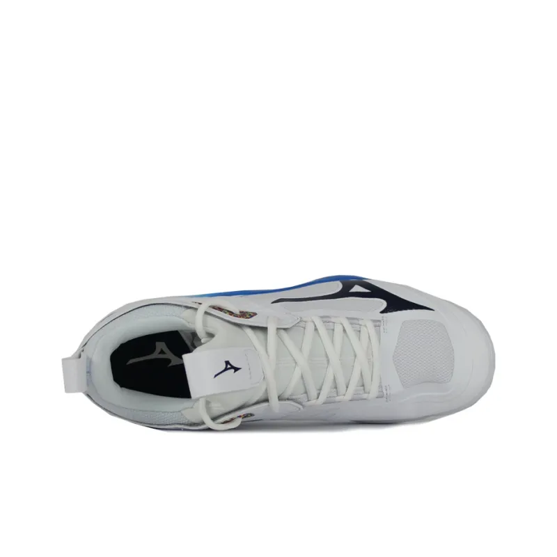 Mizuno Wave Momentum 2 'White Black Blue'-2