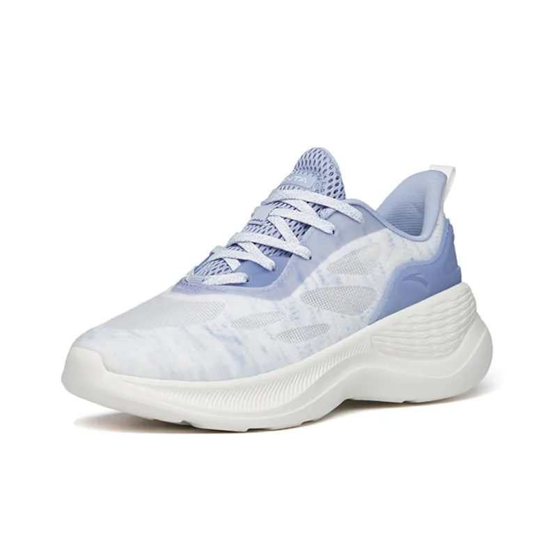 ANTA Training Shoes Women's Low Top Ivory White/Willow Purple-1