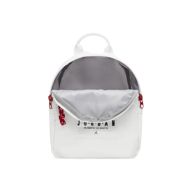 Jordan Polyester Backpack Mini Men's White-3