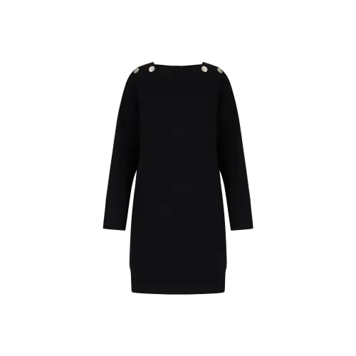 EMPORIO ARMANI Long-Sleeved Dresses Women's Black