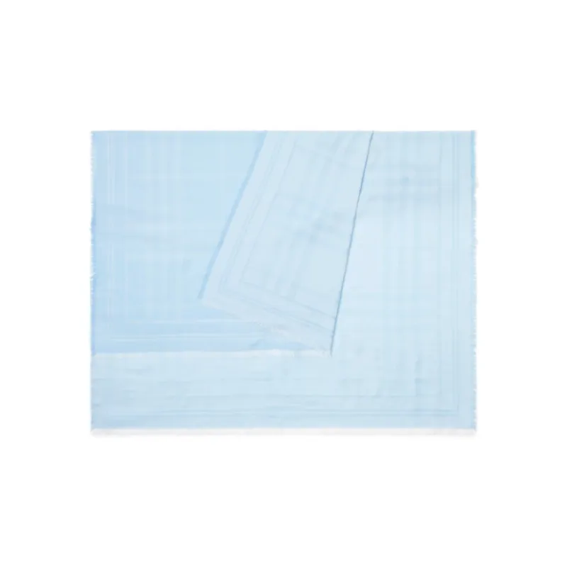 Burberry Knit Scarves Women's Light Blue-1