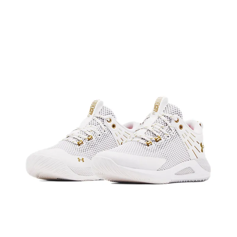 Under Armour Hovr Block City 'White Metallic Gold' Women's-2