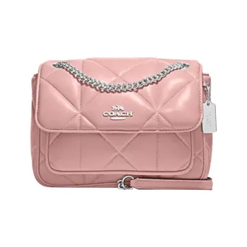 COACH Klare Sheepskin Cow Leather Patchwork Cloud Bag Shoulder Bag Crossbody Bag Medium Size Women's Pink