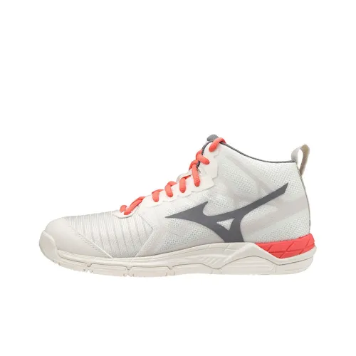 Mizuno Training Shoes Women's Mid-Top White/Orange/Black