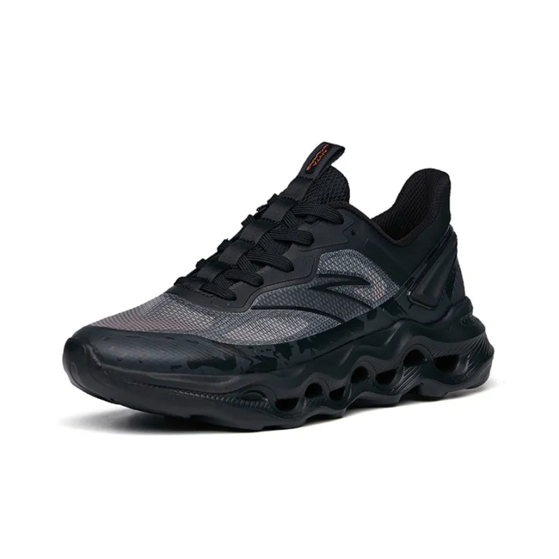 Anta Variety Training Collection Cushioning Anti Slip Wear Resistant Breathability Low Top Training Shoes Men's Black-1