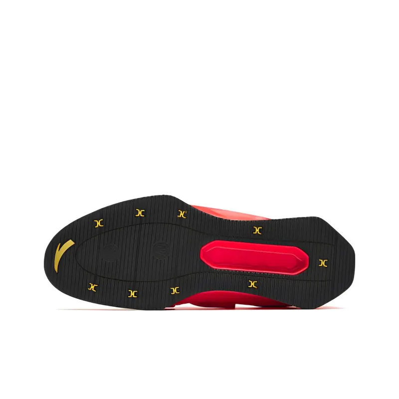 Anta Tanting Anti-Slip And Wear-Resistant Breathable Balance Low-Top Training Shoes Red Black And Gold-5