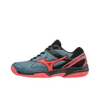 Mizuno Cyclone Speed 1 Slip Resistant, Abrasion Resistant, Breathable Low Top Training Shoes Women's Black Red