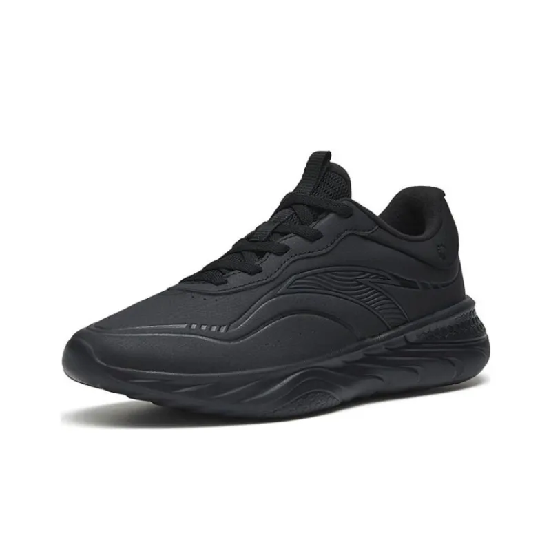 ANTA Variety Training Collection Training Shoes Men Low Top Leather Black Dial-2