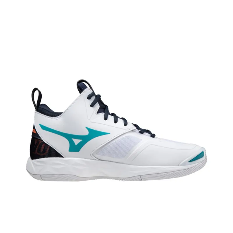 Mizuno Momentum Training Shoes Unisex Mid-Top White/Black/Blue-1