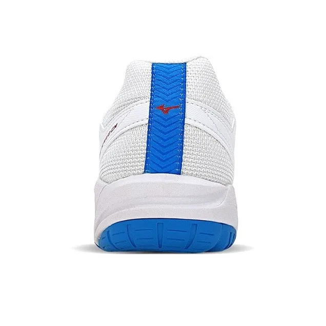Mizuno Cyclone Speed CN Slip Resistant, Abrasion Resistant, Breathable Low Top Training Shoes Unisex White Blue Red-3