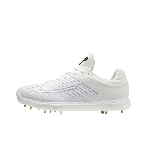 Mizuno Pro Speed Revo Ace Pro Anti-Slip Wear-Resistant Low-Top Training Shoes Unisex White