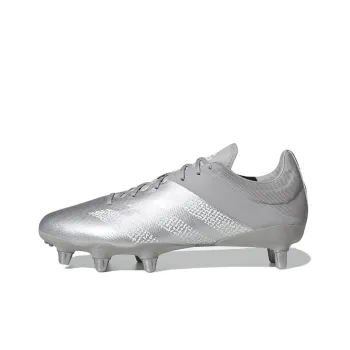 Adidas Kakari Da Rugby Elite Soft Ground Wear-Resistant Low-Top Training Shoes Men's Silver Gray