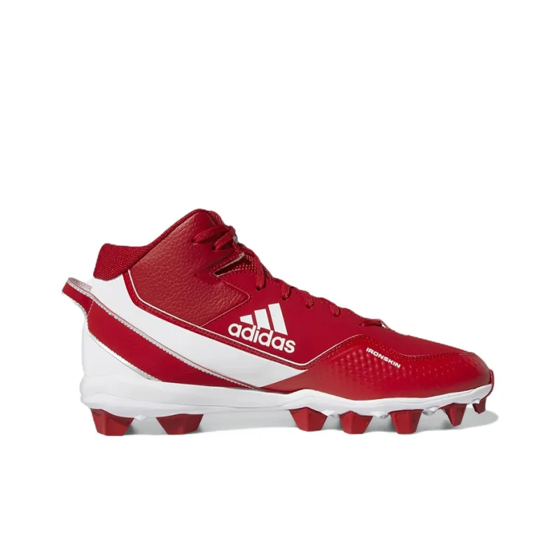 Adidas Icon 7 Mid Md Cleats Wear-Resistant Mid-Top Training Shoes Men's Red-1