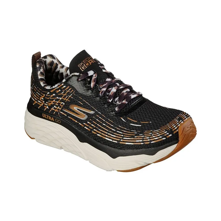 Skechers Max Cushioning Training Shoes Women's Low Top Black/Brown-2