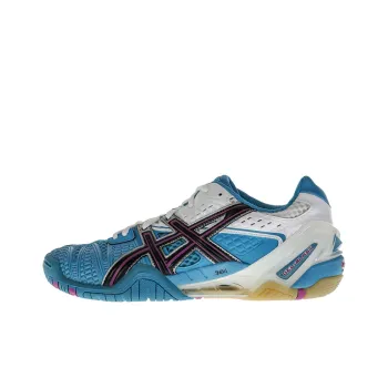 Asics Gel Blast 5 Indoorshoes Abrasion Resistant Low Top Training Shoes Women's Blue