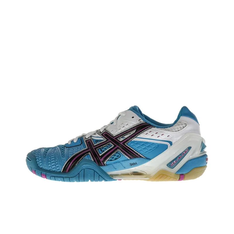 Asics Gel Blast 5 Indoorshoes Abrasion Resistant Low Top Training Shoes Women's Blue-0