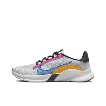 Nike SuperRep Go 3 Flyknit Light Smoke Grey Photo Blue Pink