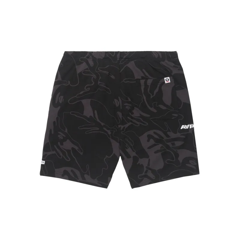 Aape Swirl print Drawstring Track Shorts-5