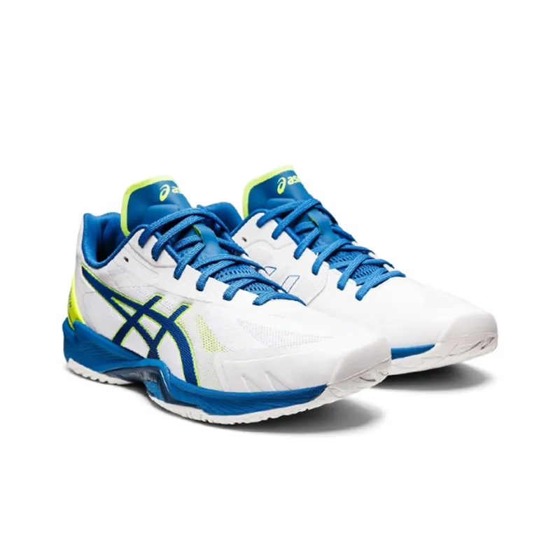Asics V Swift Ff 3 Low Tops Wear resistant Volleyball Shoes White Blue-2