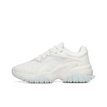 ANTA Training Shoes Women's Low Top Ivory White/Misty Purple/White Gray Green