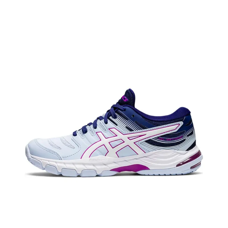 Asics Gel Beyond 6 Anti Slip Wear Resistant Low Top Volleyball Shoes Women's Blue White-0