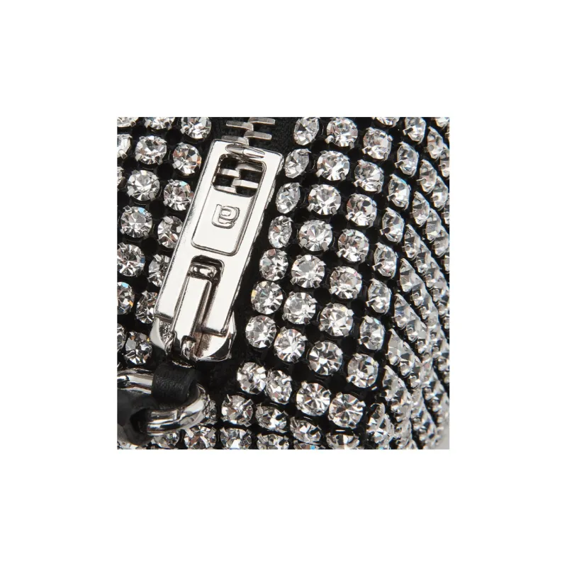 Alexander Wang Medium Wangloc Rhinestone embellished Clutch Bag-7