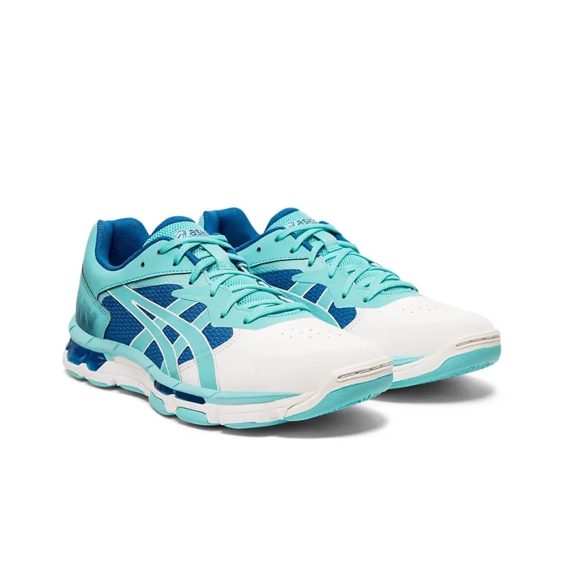 Asics Gel-Netburner Academy 8 Academy 8 Wear-Resistant Low-Top Training Shoes Women's Blue White-2