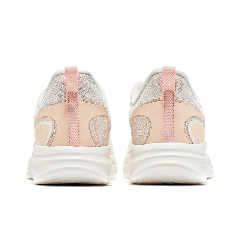 Erke Training Shoes Women's Low Top Ivory White/Color Powder-3