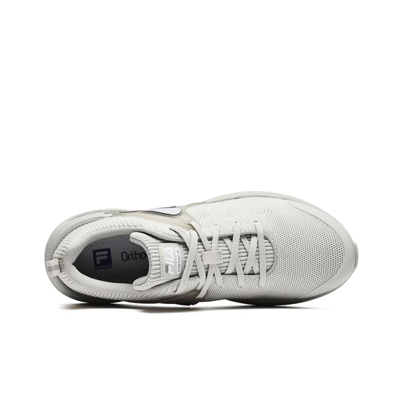 FILA Mind 5 Cushioning Anti Slip And Wear Resistant Low Top Training Shoes Men's White Gray-2