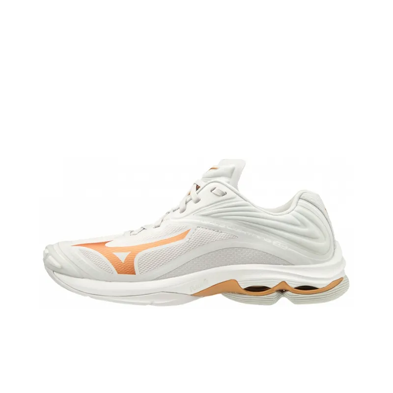 Mizuno Wave Lightning Z6 Training Shoes Unisex Low-Top White/Yellow-0