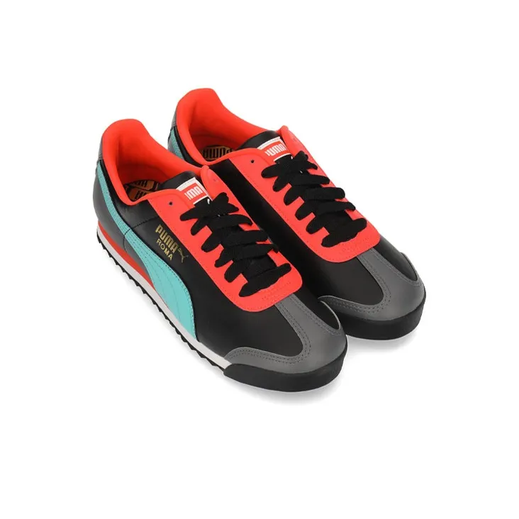 PUMA Roma Basic+ Low Top Running Shoes Black/Orange-2