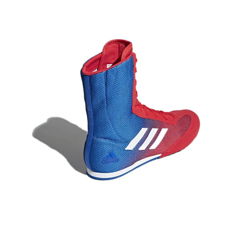 Adidas Box Hog Series Training Shoes Men High-Top Blue/Red-3