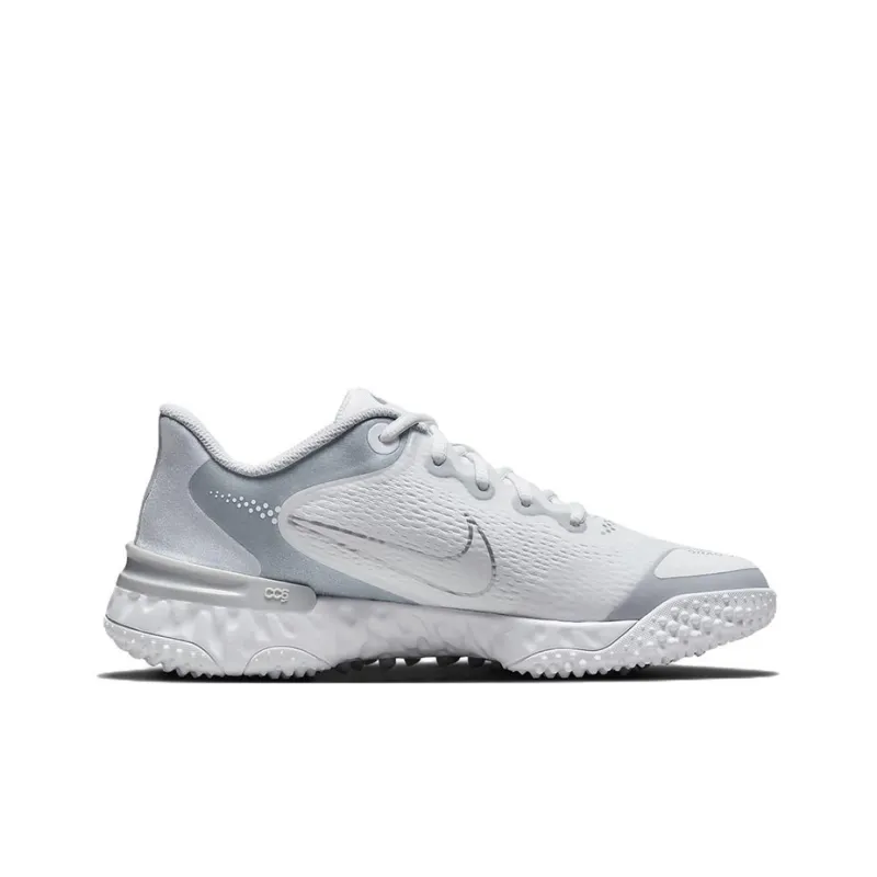 Nike Alpha Huarache Elite 3 Turf 'White Metallic Silver' Women's-1