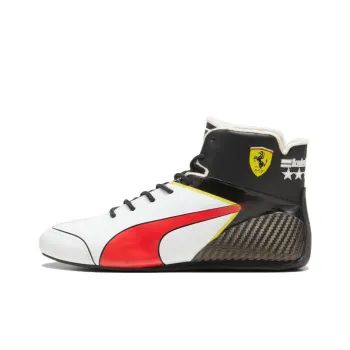 JUNE AMBROSE x PUMA Scuderia Ferrari Pro Anti-Slip Wear-Resistant Mid-Top Training Shoes Women's White Black Red