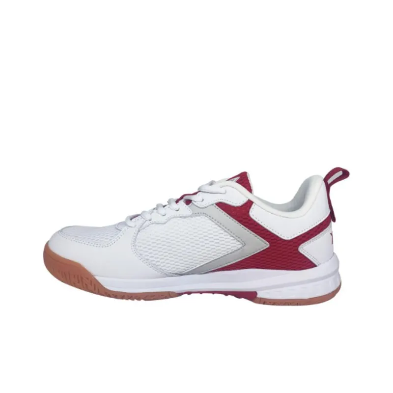 PEAK Anti Slip And Wear Resistant Breathable Low Top Training Shoes Unisex White Red-1