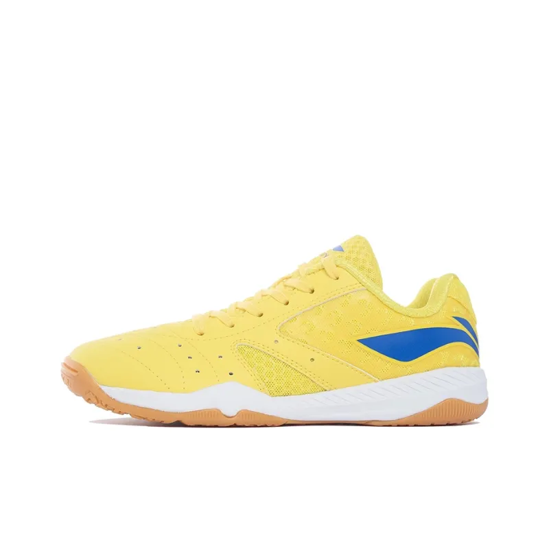 LiNing Champion Collection Cushioning Anti-Slip Wear-Resistant Breathability Low-Top Training Shoes Unisex Yellow Blue-0