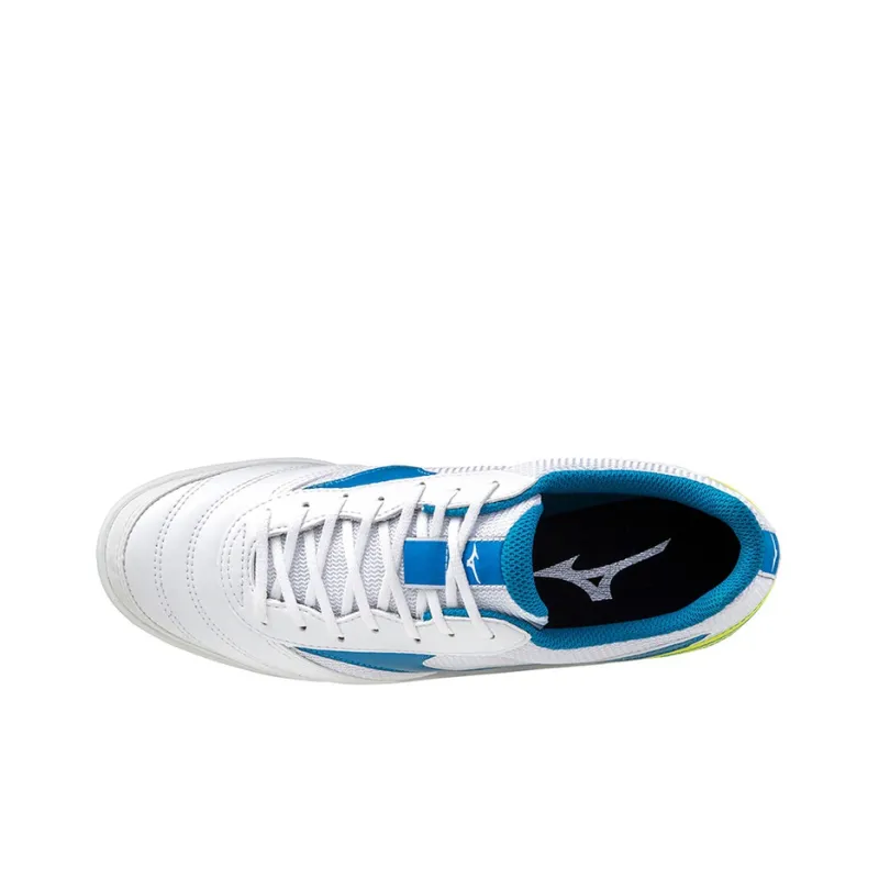Mizuno Morelia Sala Club Low Tops Lightweight Volleyball Shoes White Blue Yellow-2