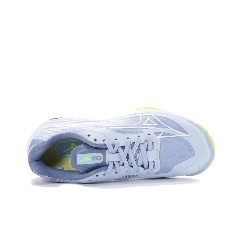 Mizuno Wave Lightning Z7 Anti-Slip And Wear-Resistant Breathable Low-Top Training Shoes Women's Gray White Green-3