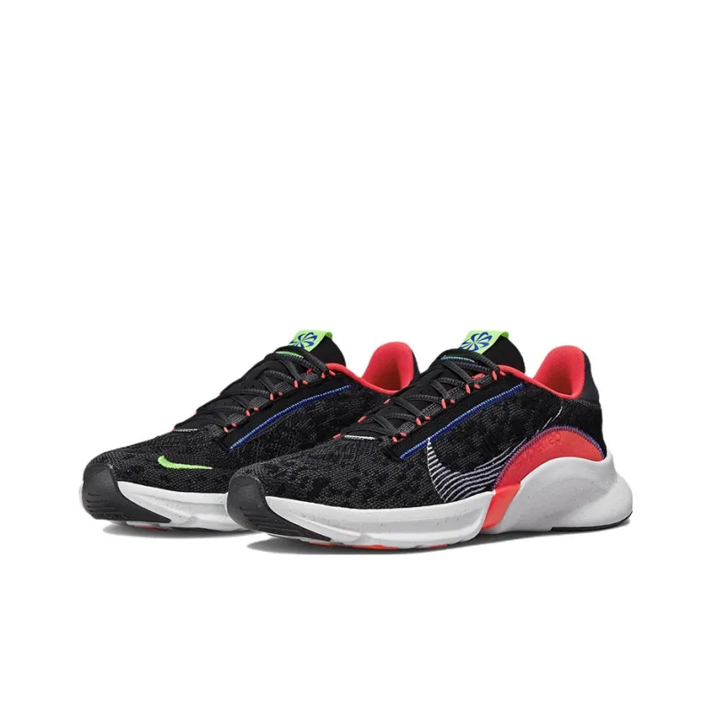 Nike SuperRep Go 3 Next Nature Flyknit 'Black Bright Crimson'-2