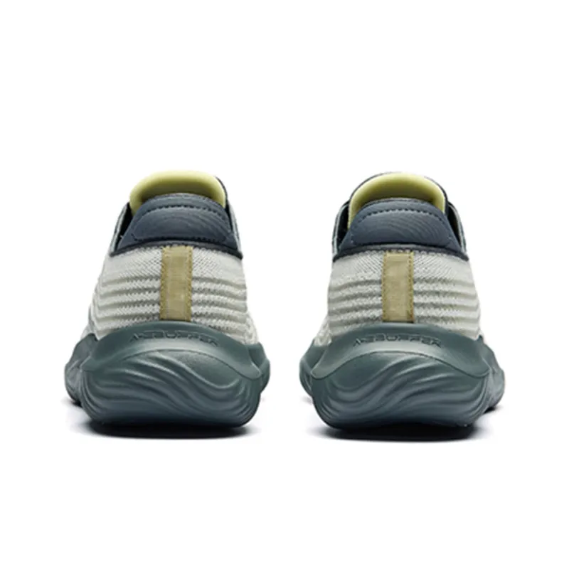 ANTA Quick Drying Collection Training Shoes Men Low Top Ivory White/Toffee Yellow/Gray-4