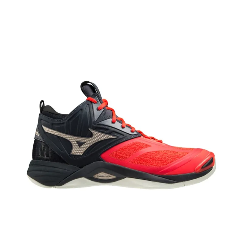 Mizuno Momentum Training Shoes Unisex Mid-Top Black/Red-1