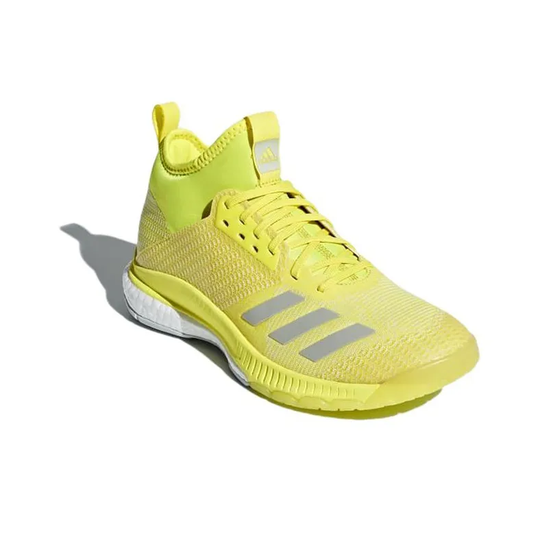 Adidas Crazyflight X 2.0 Mid Wear-Resistant Mid-Top Training Shoes Women's Yellow-2