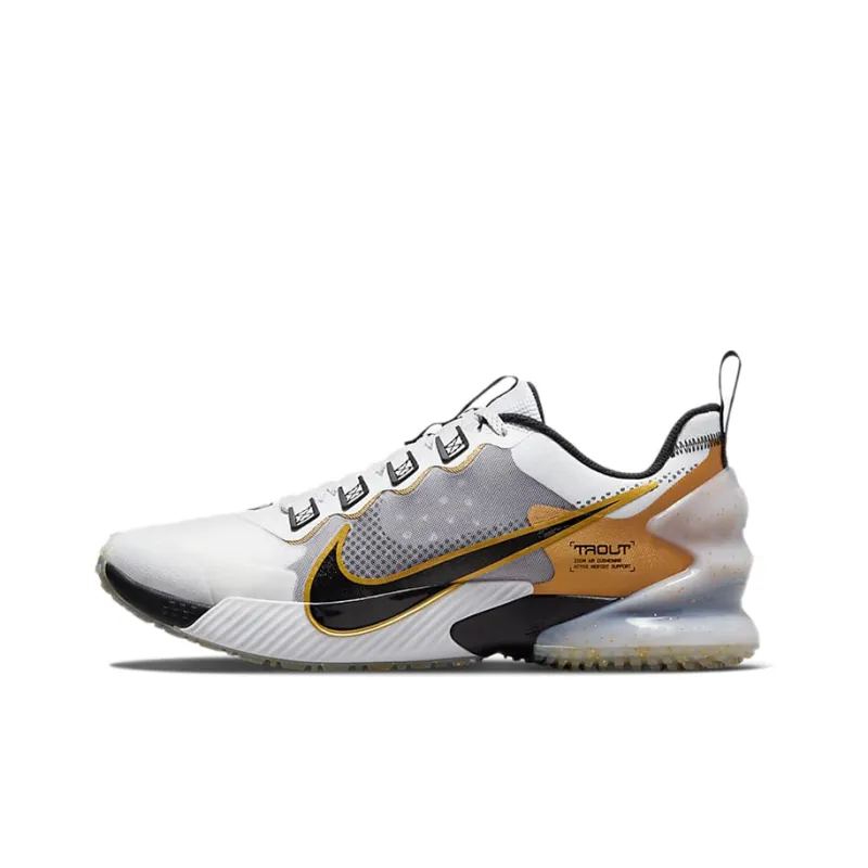 Nike Force Zoom Trout Ltd Tf 'White Metallic Gold'-0