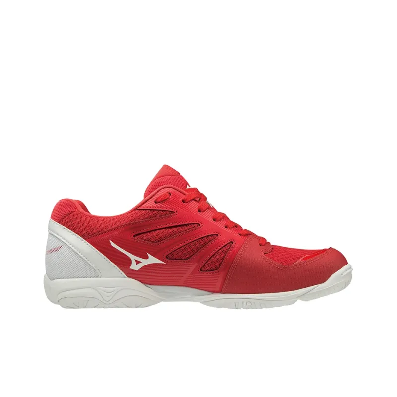 Mizuno Wave Rider 25 Wide Durable Breathable Low-Top Table Tennis Shoes Unisex Red White-1