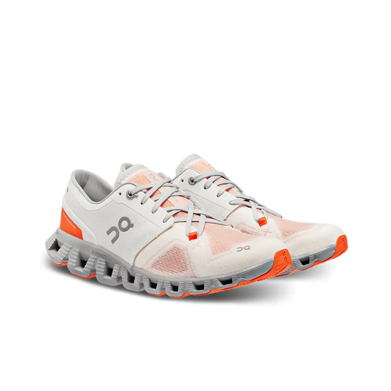 On Running Cloud X 3 Ivory Alloy Women's-2