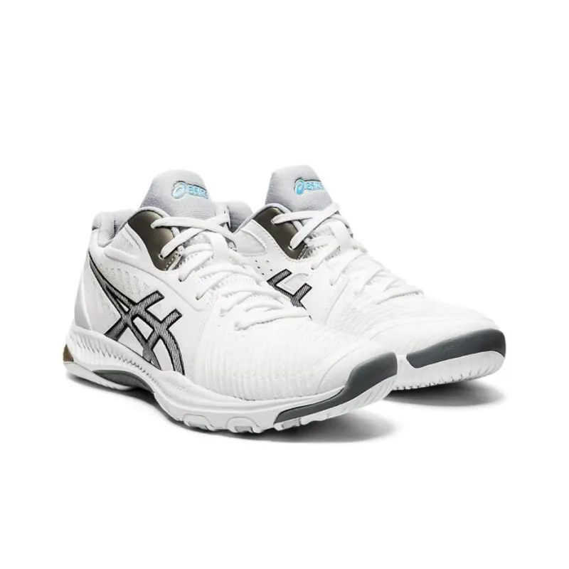 Asics Gel-Netburner Ballistic MT Ballistic FF MT 2 Anti-Slip Wear-Resistant Mid-Top Training Shoes Women's White Gray-2